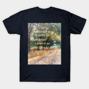 Inspirational - Psalm 16 11 Thou wilt shew me the path of life T-Shirt